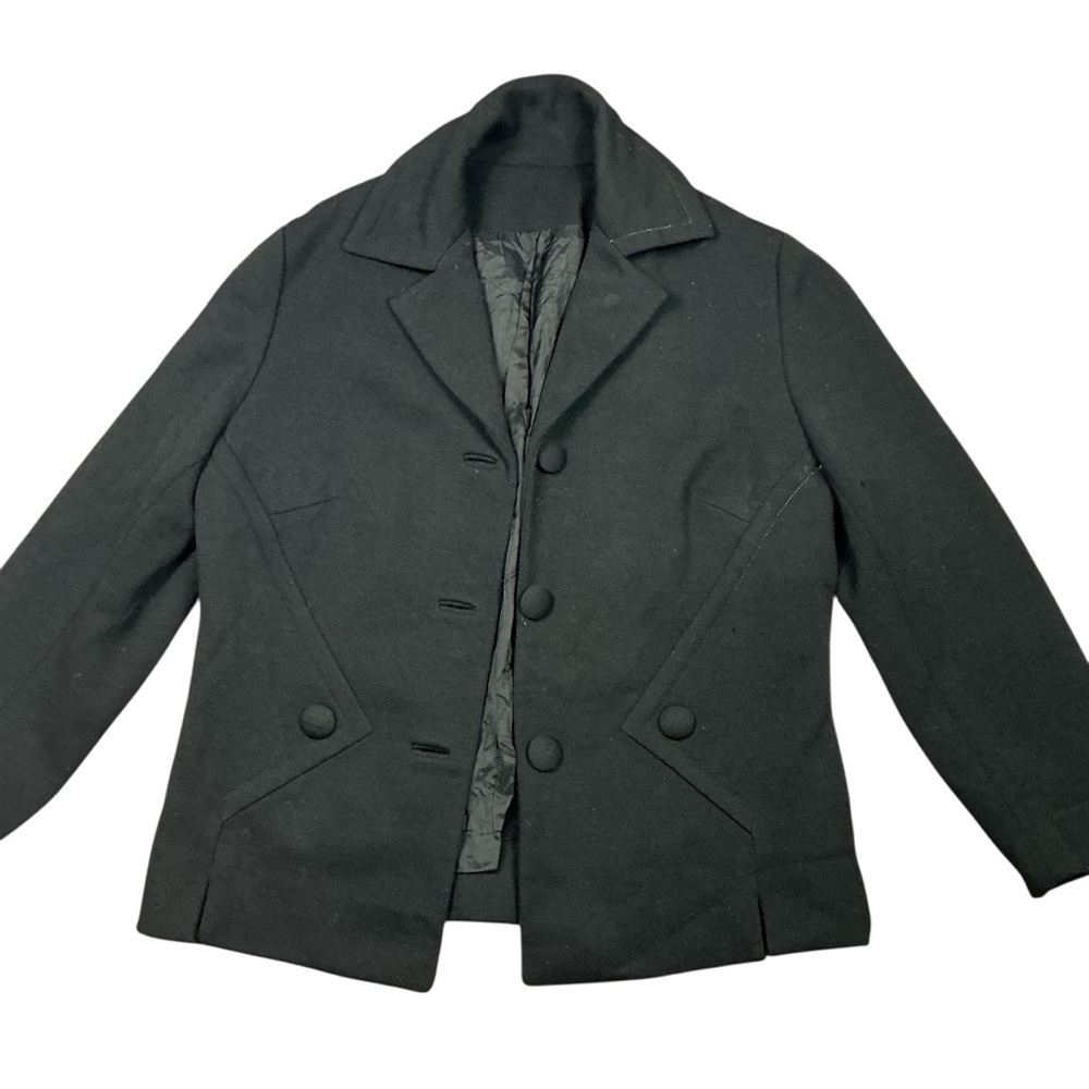 Vintage 1950s/60s Carriage Trade black wool blazer Womens XS/S